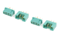 Steckverbinder MPX Multiplex Goldkontakt Stecker und...