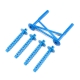 Horizon Hobby - Rear Body Support and Body Posts, Blue:...