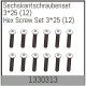 Absima - Sechskantschraubenset 3*25 (12 St.) (1330313)