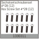 Absima - Sechskantschraubenset 4*28 (12 St.) (1330311)