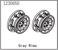Absima - Felgen grau (2 St.) (1230650)