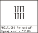 Absima - Pan Head Screw M2.5*15 (8PCS) (ABG171-060)