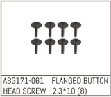 Absima - Flanged Button Head Screw M2.3*10 (8PCS) (ABG171-061)