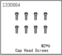 Absima - Zylinderkopfschrauben M2*6 (8 St.) (1330664)