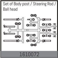 Absima - Upper suspension arm set front/rear (1610072)