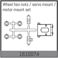 Absima - Wheel hex nuts / servo mount / motor mount set (1610074)