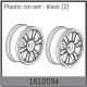 Absima - Plastic rim set - black (2 Pcs.) (1610094)