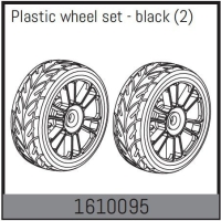 Absima - Plastic wheel set - black (2 Pcs.) (1610095)