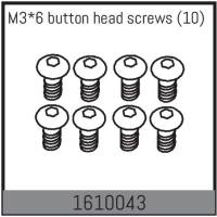 Absima - M3*6 button head screws (10 Pcs.) (1610043)