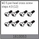 Absima - M2.5 pan head cross screw steps 4.0 (12 Pcs.)...