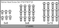 Absima - Kopfschraubenset 3*6/3*8/3*10 (1710081)