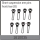 Absima - Short suspension arm pins front/rear (8 Pcs.) (1610035)