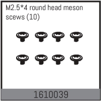 Absima - M2.5*4 round head meson scews (10 Pcs.) (1610039)