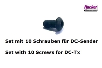 Jeti - Ersatzschrauben für Rückplatte DC Sender (10 Stück)