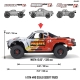 Mojave 4x4 4S BLS Desert Race Truck blau/rot - 1:8