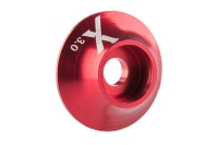 Xessories - Aluminum washer with O ring, 3mm, Red (10pcs) (WASH-RED30)