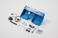 D-Power FMS Toyota FJ40 - Lenkrad und Instrumententafelsatz blau (C1599)