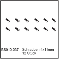 D-Power Schrauben 4x11mm (12 Stück) - BEAST BX / TX (BS910-037)