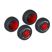 Arrma - dBoots FORTRESS Tire Set Glued Red (2 Pairs) (ARA550116)