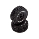 ECX - Front/Rear Wheel and Tire Premount Black (2): 1/10...