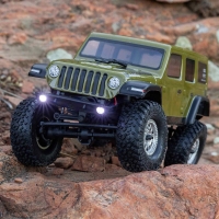 Axial - 1/24 SCX24 Jeep Wrangler JLU 4X4 Rock Crawler Brushed RTR Green (AXI00002V3T4)