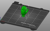 3D Print Lab - linke Hand gesture 3 - 91mm