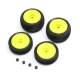 Losi - Tires & Wheels Mounted Yellow: Micro-B (LOS-1762)