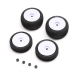 Losi - Tires & Wheels Mounted White: Micro-B (LOS-1763)