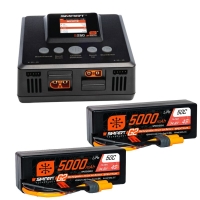 Spektrum - Smart Powerstage 8S Surface Bundle: (2) G2 5000mAh 4S LiPo IC5 & S250 Charger EU (SPMXPSS800I)