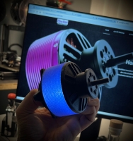 3D Print Lab - Hacker Q100 Motor beleuchtete Weihnachtsbaum Kugel