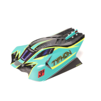 Arrma - 1/8 Clipless Painted Decaled Body Green/Yellow: TYPHON 4X4 (ARA406171)