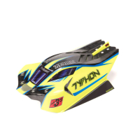 Arrma - 1/8 Clipless Painted Decaled Body Yellow/Blue: TYPHON 4X4 (ARA406172)