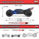 Arrma - Typhon Grom 4x4 223S BLX brushless small scale Buggy RTR - blau