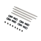 Axial - Rear Upper/Lower 4WS Links Set Titanium: AXP8...