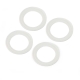 Losi - Snap-in Beadlock Rings White (4): LMT 2.0 (LOS-1823)